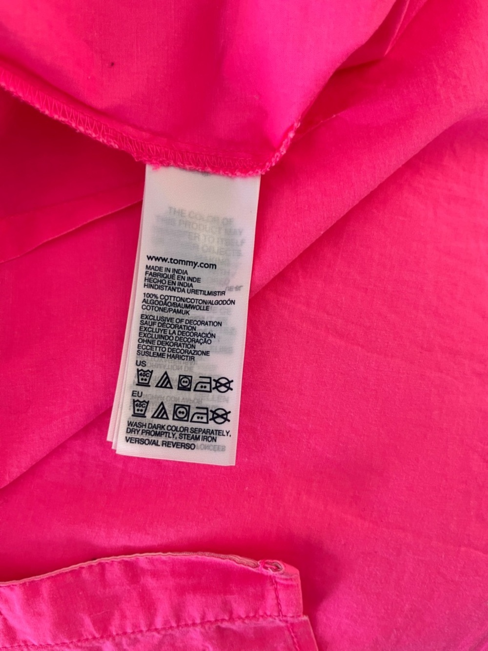 Tommy Hilfiger Hot Pink Long-Sleeve Button Shirt - Picture 10 of 11